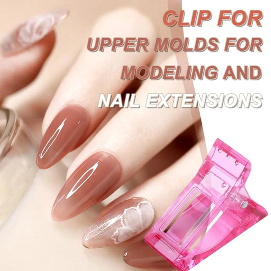Nail Tip Clips for Poly Gel Nail Extensions (Pack of 5).