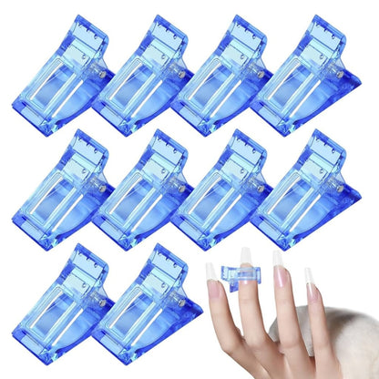 Nail Tip Clips for Poly Gel Nail Extensions (Pack of 5).