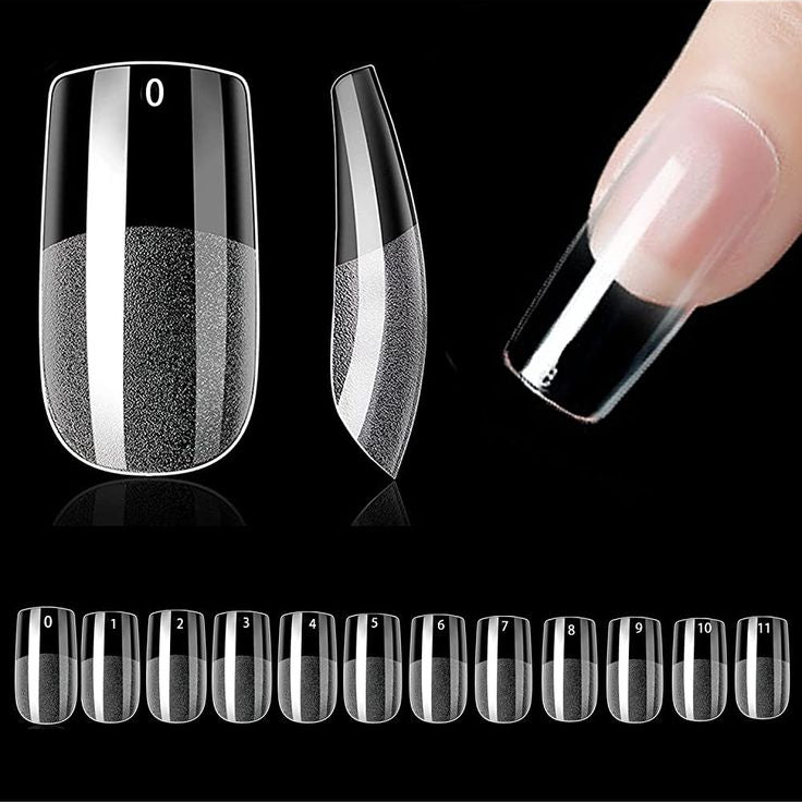 550 Medium Square Nails Soft Gel Tips.