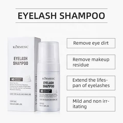 KORMESIC EYELASH SHAMPOO  WITH BRUSH 100ML