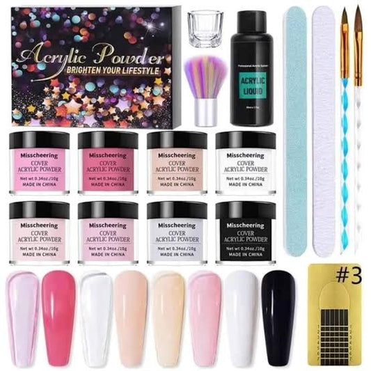 Acrylic Nail Art  Powder Kit / Nail Extension Full Kit