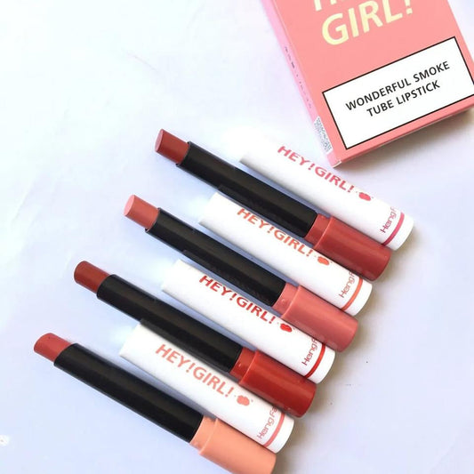 Heng Fang HEY GIRL Wonderful Smoke Tube Lipstick ( pack of 4 )