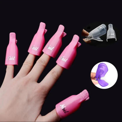 Plastic Nail Art Soak Off Clips Polish Remover Tool