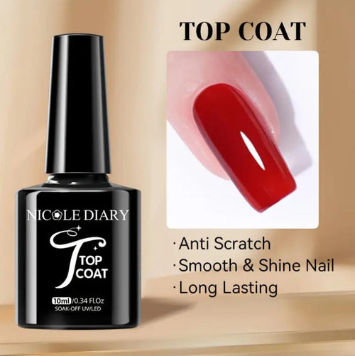 NICOLE DIARY 10ml Base Gel & Top Coat