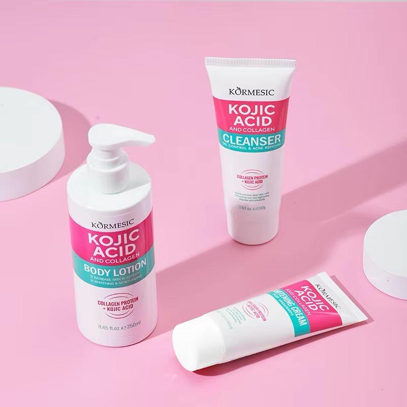 Kojic Acid Collagen Body Lotion 250ml | Moisturizing Repair | body cream | cleanser (pack of 2)