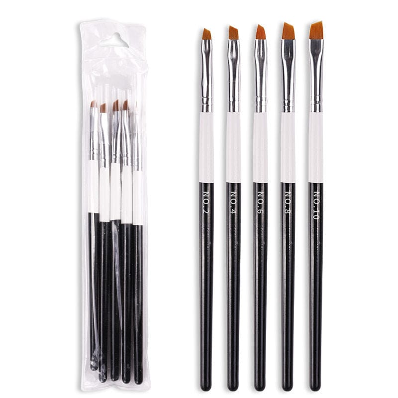Acrylic Nail Art Brushes Pack Of 5