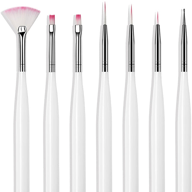 Acrylic Nail Art Brushes Pack Of 7