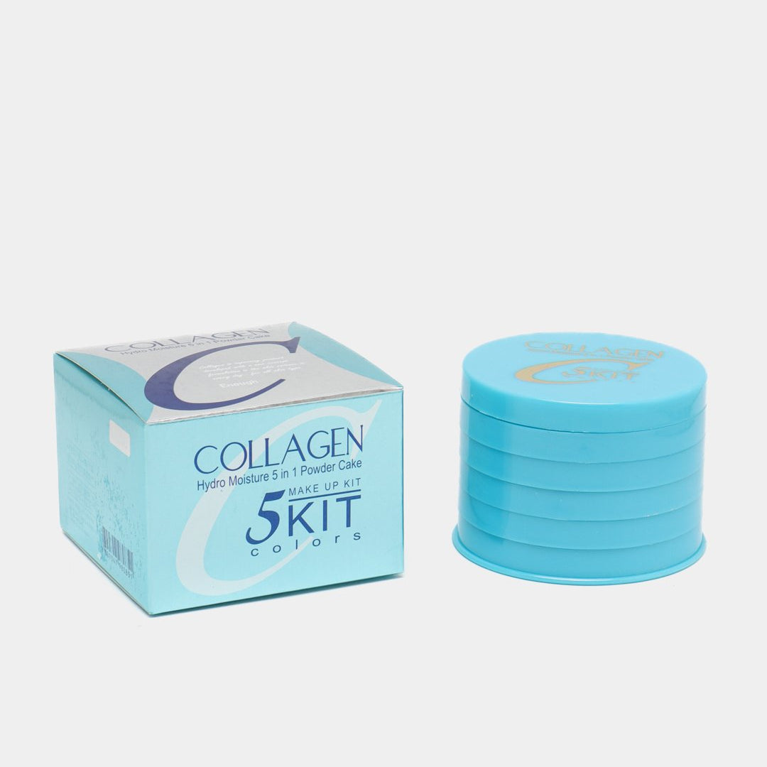COLLAGEN Hydro Moisture 5in1 Powder Cake Make up 5 kit colors