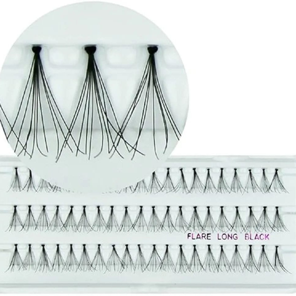 FLARE Long Black False Eyelashes 14mm