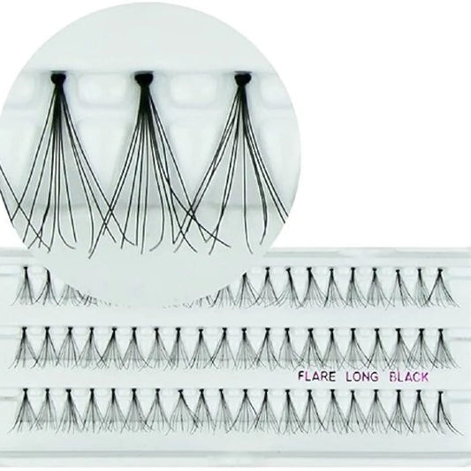 FLARE Long Black False Eyelashes 14mm