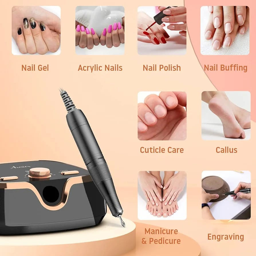 Auriox Professional Electric Nail Drill 35000RPM