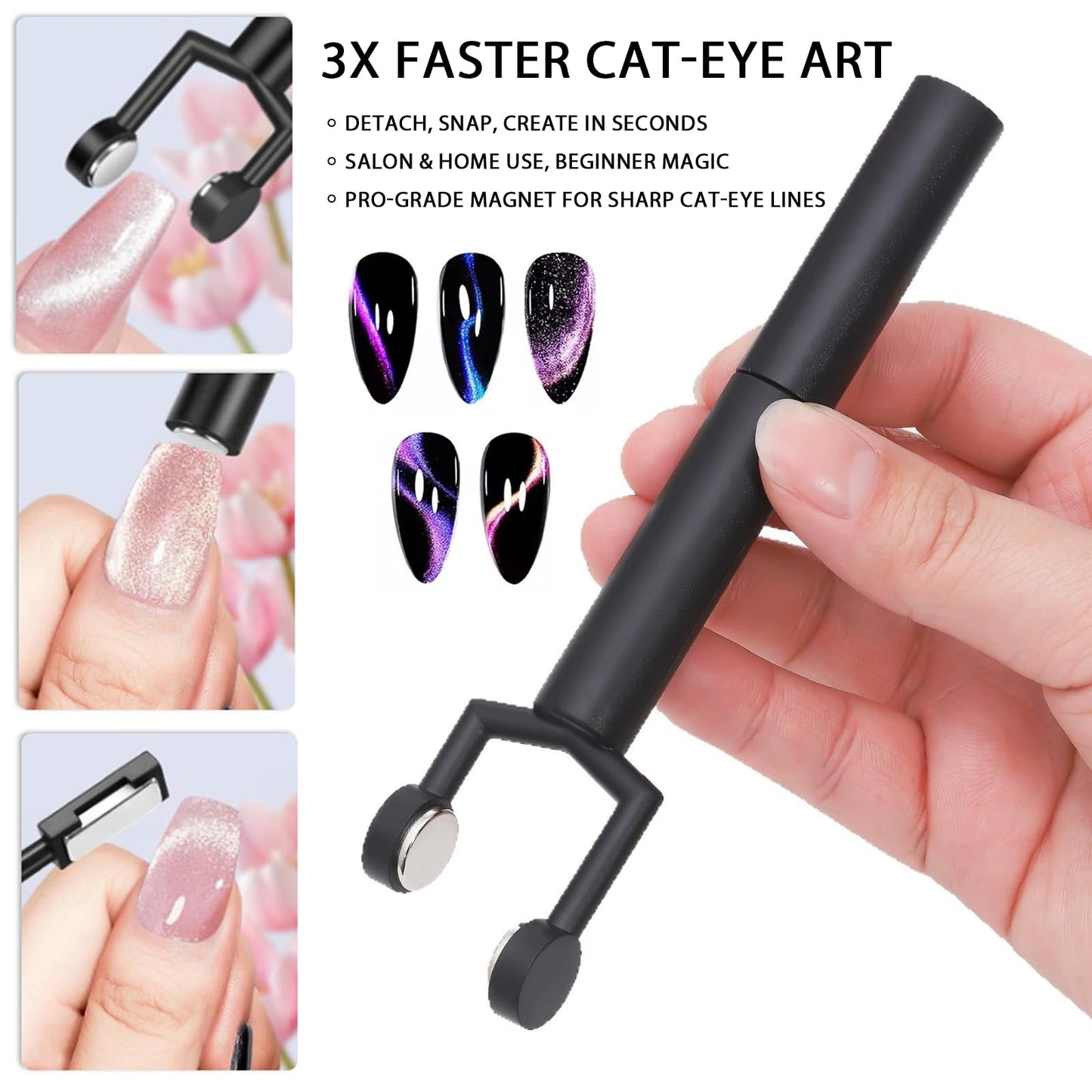 3in1 Y Shape Cat Eye Nail Magnet Stick.