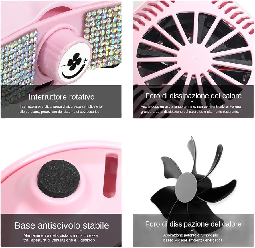 Professional Nail Dust Collector with Dual Reusable Filters.
