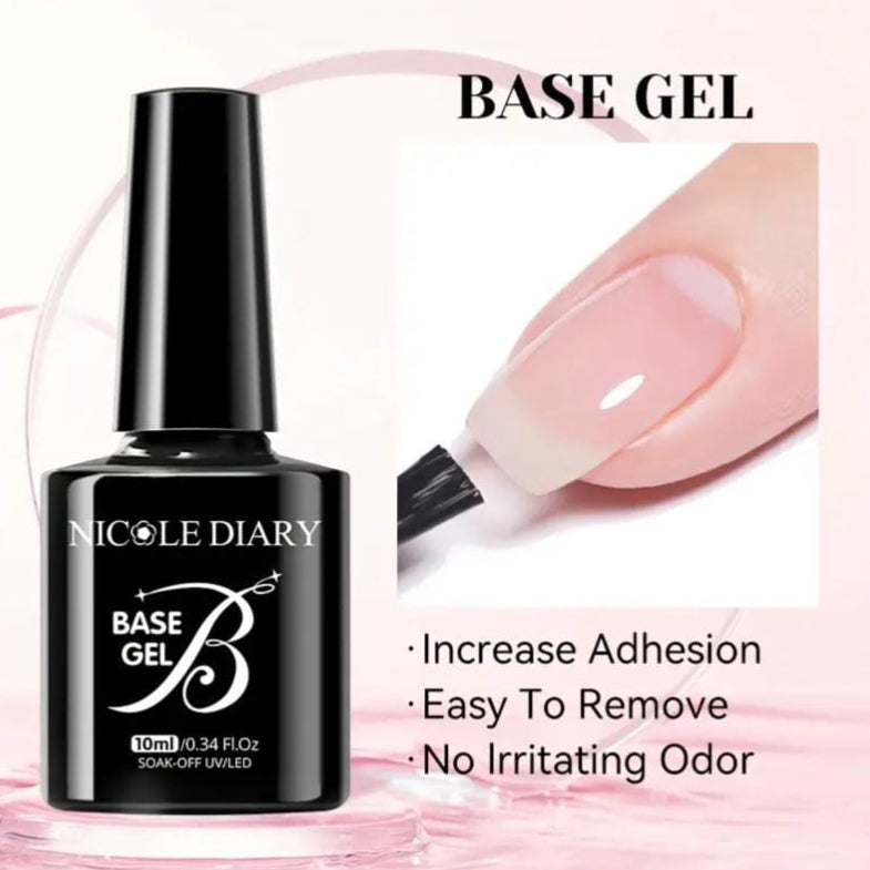 NICOLE DIARY 10ml Base Gel & Top Coat