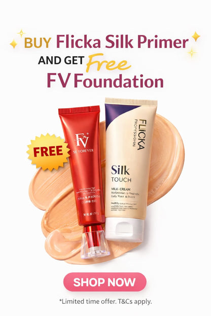 Flicka 2-in-1 Makeup Deal – Primer (60g) + Ivory Foundation (30g)