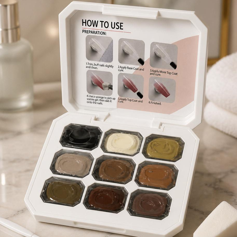 Gradient Ombre Nail Gel Kit Each.