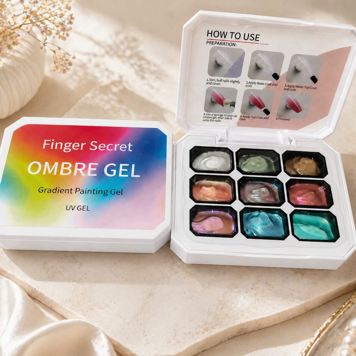 Gradient Ombre Nail Gel Kit Each.