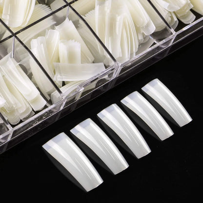 Acrylic C-Cut Shape  False Nail Tips Box