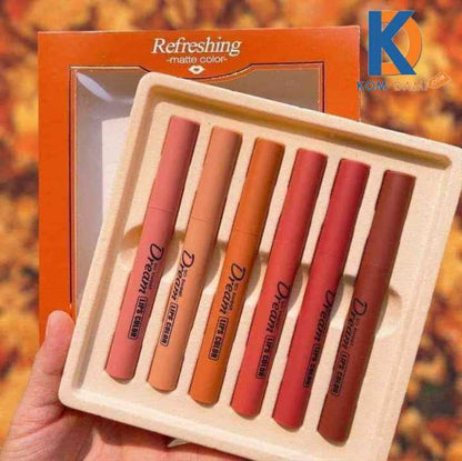 Heng Fang Dream Matte Velvet Lipsticks set 6 pieces