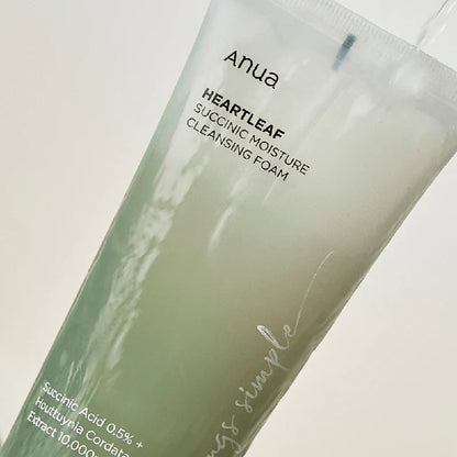 ANUA Heartleaf Succinic Moisture Cleansing Foam (150ml)