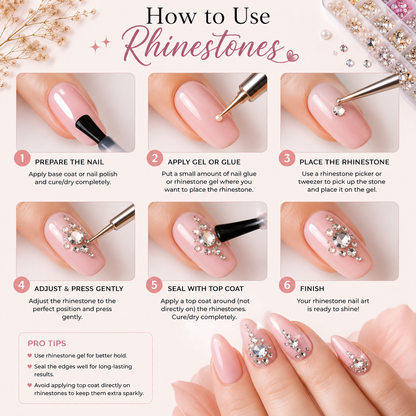 Nail Charms & Rhinestones accessories.