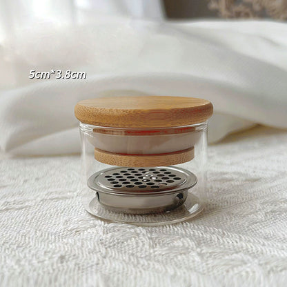 Portable Nail Brush Cleaner Cup with Filter & Lid