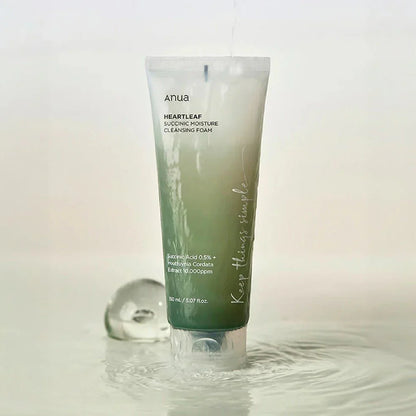ANUA Heartleaf Succinic Moisture Cleansing Foam (150ml)
