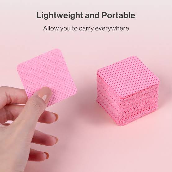 100 pcs lint free wipes_Pink