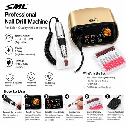 5ML Professional Nail Drill Machine