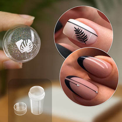 Clear Silicon Nail Stamper For French Nail